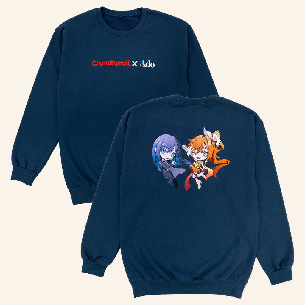 Ado Merch Crunchyroll x Ado Sweatshirt Hime And Ado Sweatshirt Gifts For Daughter Ado Merch Crunchyroll x Ado Sweatshirt Hime And Ado Sweatshirt Gifts For Daughter