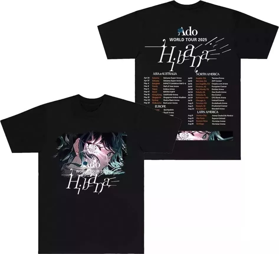 Ado Merch Hibana World Tour 2025 T-Shirt Best Gifts For Music Lovers