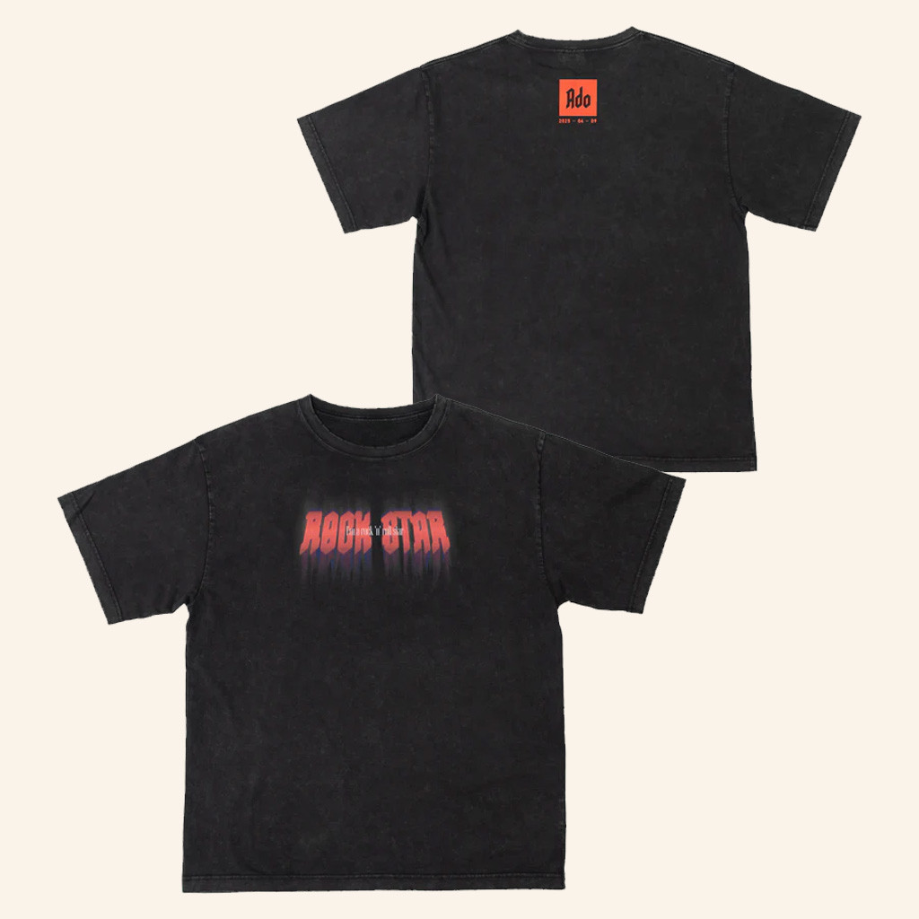 Ado Merch ROCKSTAR Wash T-Shirt Ado Shirt Cool Gifts For Music Lovers Ado Merch ROCKSTAR Wash T-Shirt Ado Shirt Cool Gifts For Music Lovers