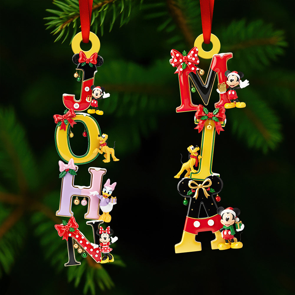 Adorable Alphabet Ornament Personalized Christmas Gifts - Xmas Home Decoration Gift