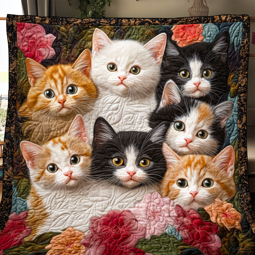 Adorable Cute Animal Motif Quilted Blanket Cat Themed Gift Ideas For Cat Owners