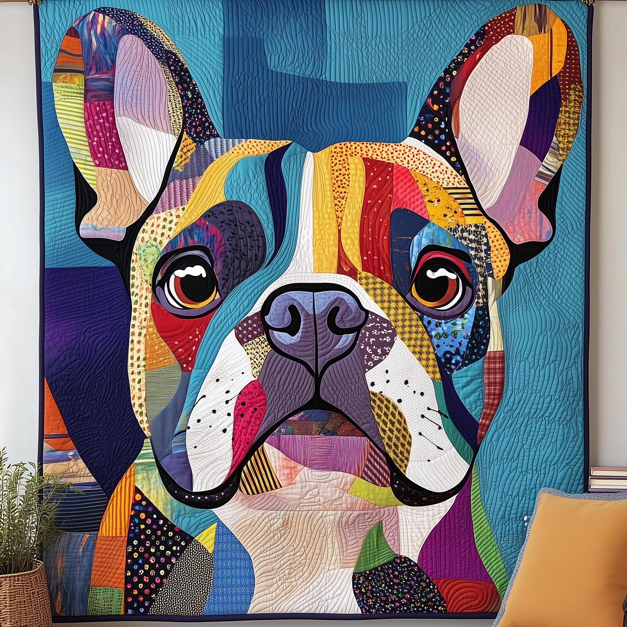 Adorable French Bulldog Cute Puppy Quilted Blanket Cute Dog Gift Ideas For Bulldog Lovers