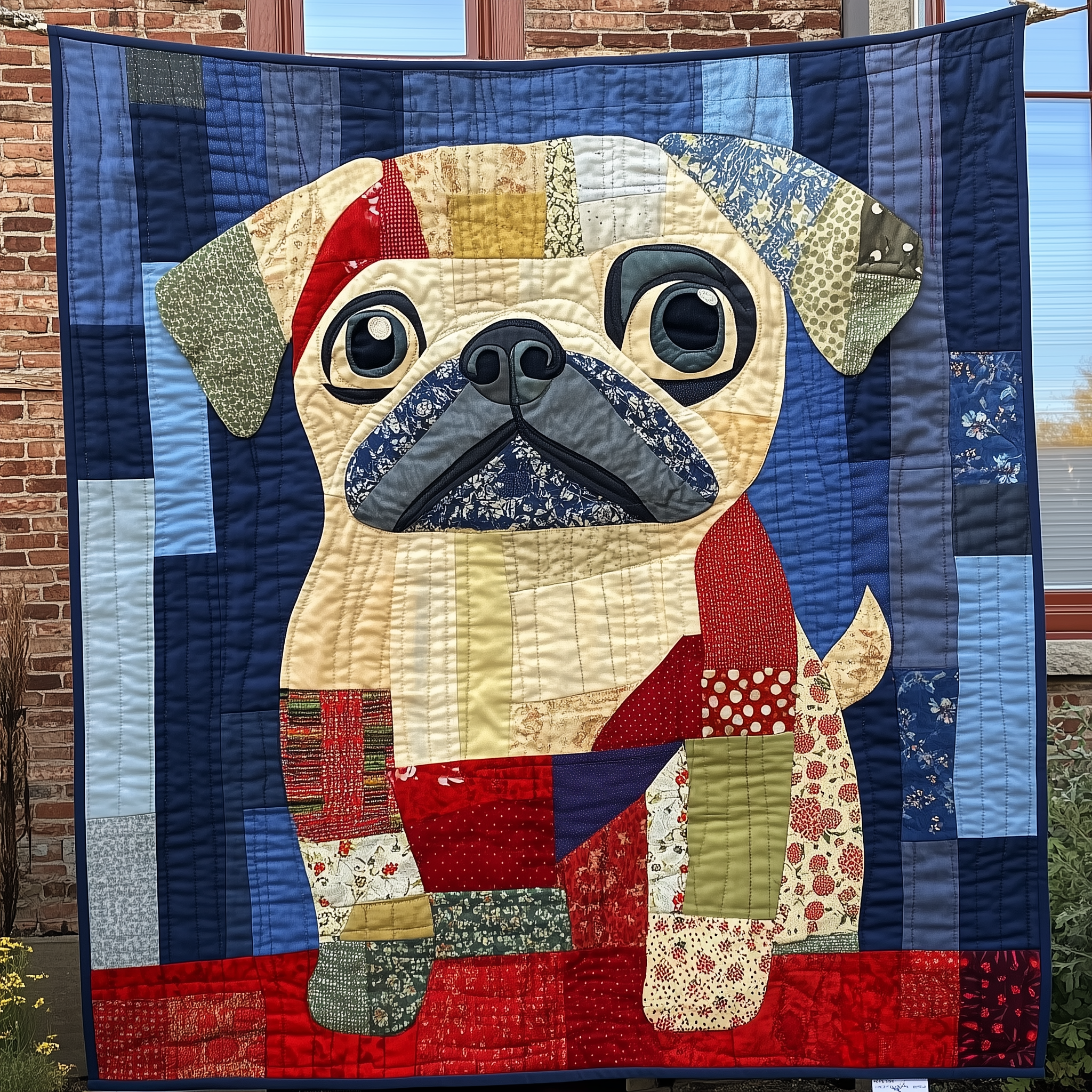 Adorable Pug Puppy Dog Funny Quilted Blanket Dog Themed Xmas Gifts For Pug Lovers