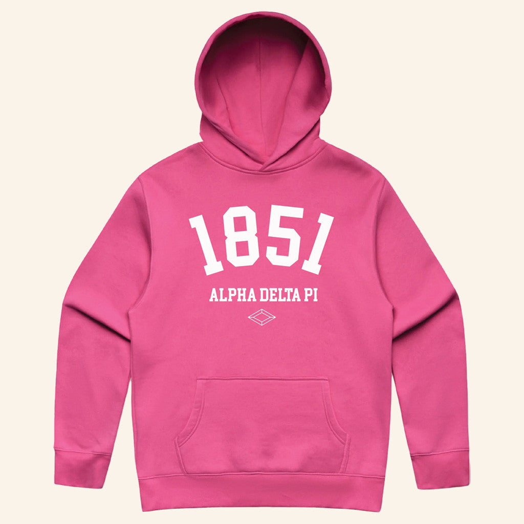 ADPI Merch 1851 Pink Alpha Delta Pi Hoodie Gifts For Girlfriend ADPI Merch 1851 Pink Alpha Delta Pi Hoodie Gifts For Girlfriend