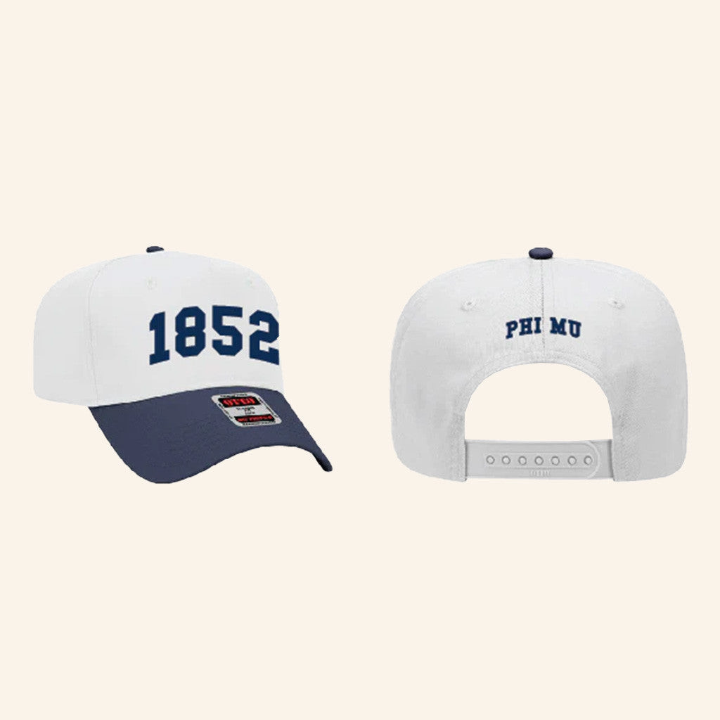 ADPI Merch 1852 Phi Mu Embroidered Hat Gifts For Boyfriend ADPI Merch 1852 Phi Mu Embroidered Hat Gifts For Boyfriend