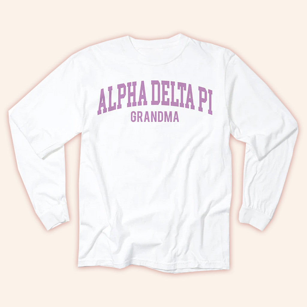 ADPI Merch Alpha Delta Pi Grandma Long Sleeve Shirt Gifts For Grandma ADPI Merch Alpha Delta Pi Grandma Long Sleeve Shirt Gifts For Grandma