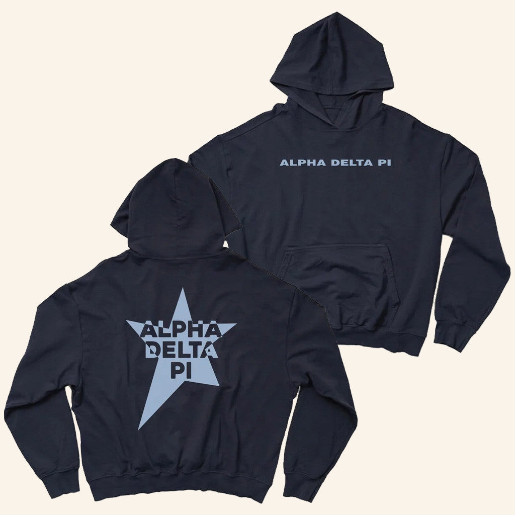 ADPI Merch Alpha Delta Pi Midnight Sky Star Matching Hoodie Gifts For Him ADPI Merch Alpha Delta Pi Midnight Sky Star Matching Hoodie Gifts For Him