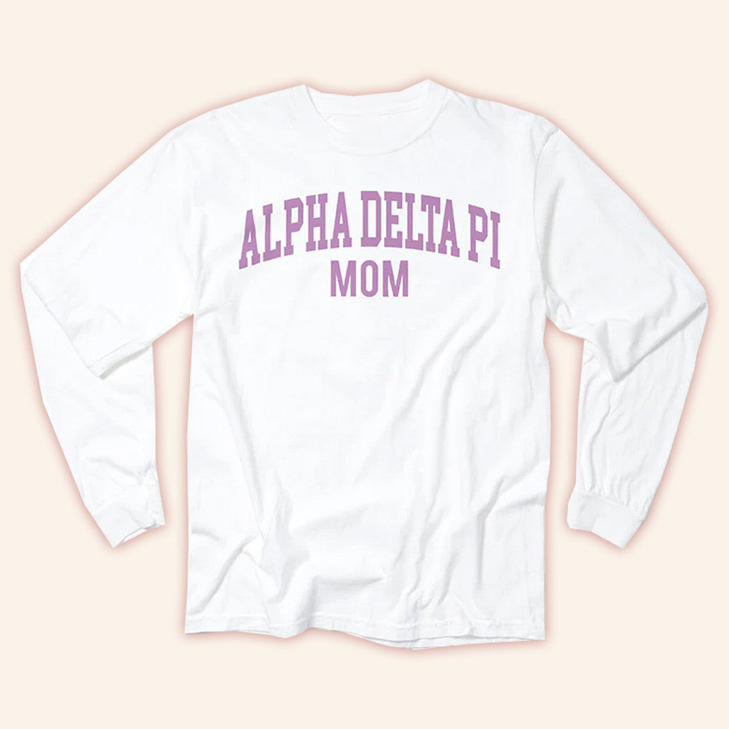 ADPI Merch Alpha Delta Pi Mom Long Sleeve T-Shirt Gifts For Mom ADPI Merch Alpha Delta Pi Mom Long Sleeve T-Shirt Gifts For Mom