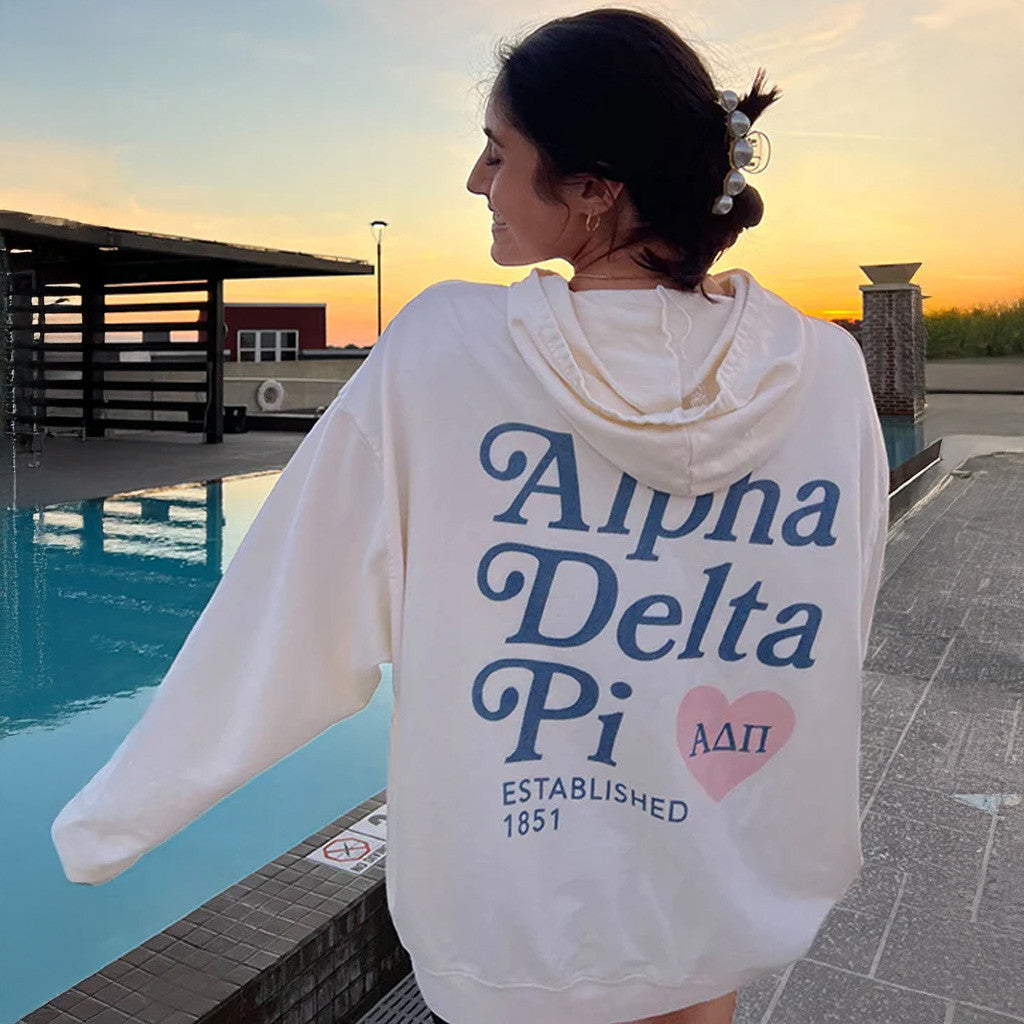 ADPI Merch Alpha Delta Pi Vanilla Ice Heart Matching Hoodie Gifts For Girlfriend ADPI Merch Alpha Delta Pi Vanilla Ice Heart Matching Hoodie Gifts For Girlfriend