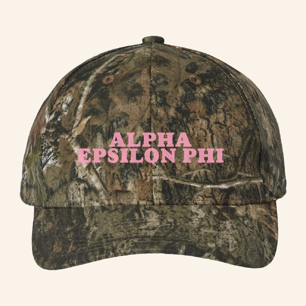 ADPI Merch Alpha Epsilon Phi Pink Embroidered Camo Hat Gifts For Wife ADPI Merch Alpha Epsilon Phi Pink Embroidered Camo Hat Gifts For Wife