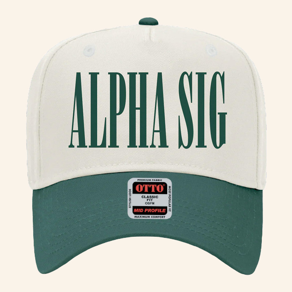 ADPI Merch Alpha Sig Embroidered Hat Gifts For Him ADPI Merch Alpha Sig Embroidered Hat Gifts For Him