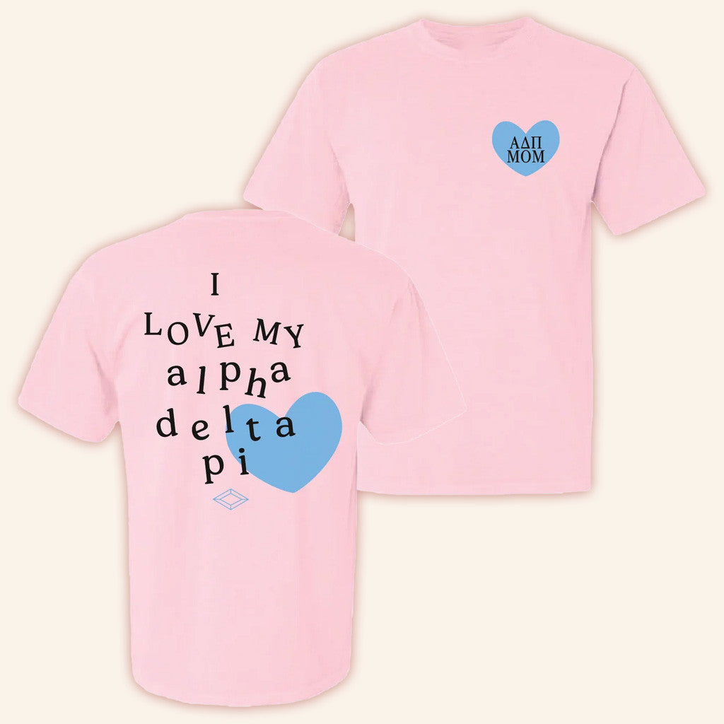 ADPI Merch I Love My Alpha Delta Pi Mom T-Shirt Gifts For Mom