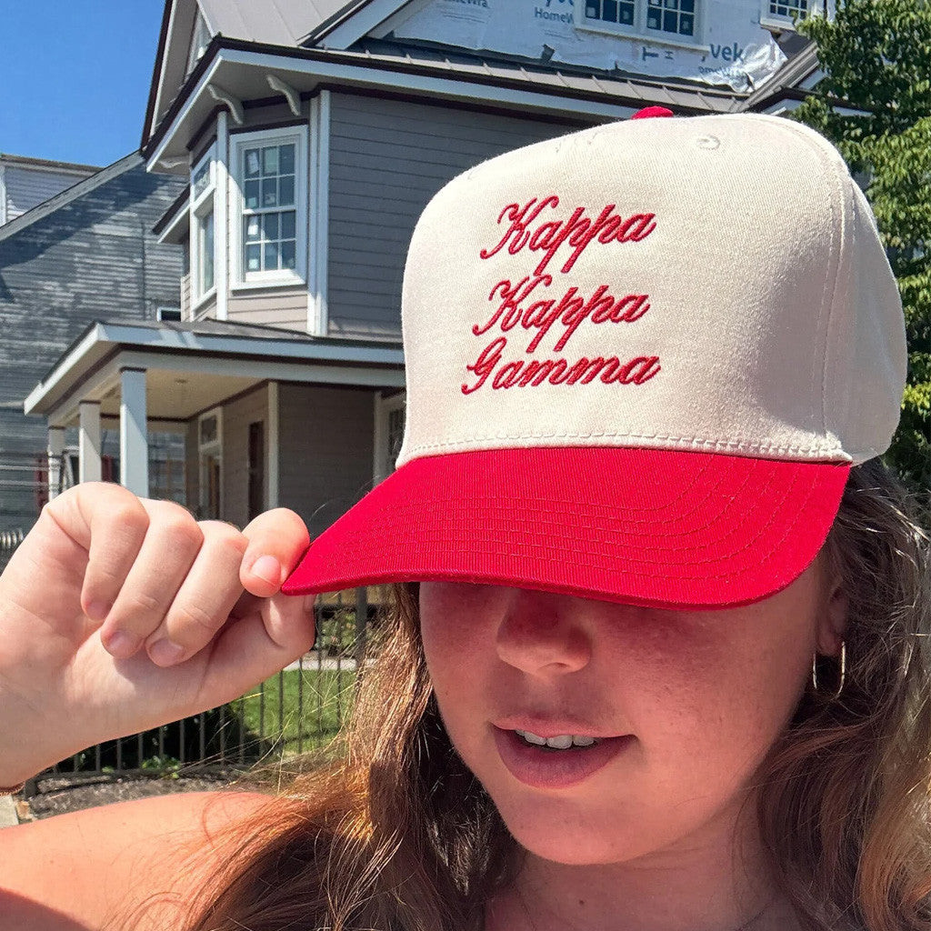 ADPI Merch Kappa Kappa Gamma Embroidered Hat Good Gifts For Girlfriend ADPI Merch Kappa Kappa Gamma Embroidered Hat Good Gifts For Girlfriend