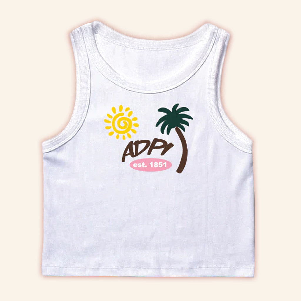 ADPI Merch Palm Tree Alpha Delta Pi Tank Gifts For Sister ADPI Merch Palm Tree Alpha Delta Pi Tank Gifts For Sister