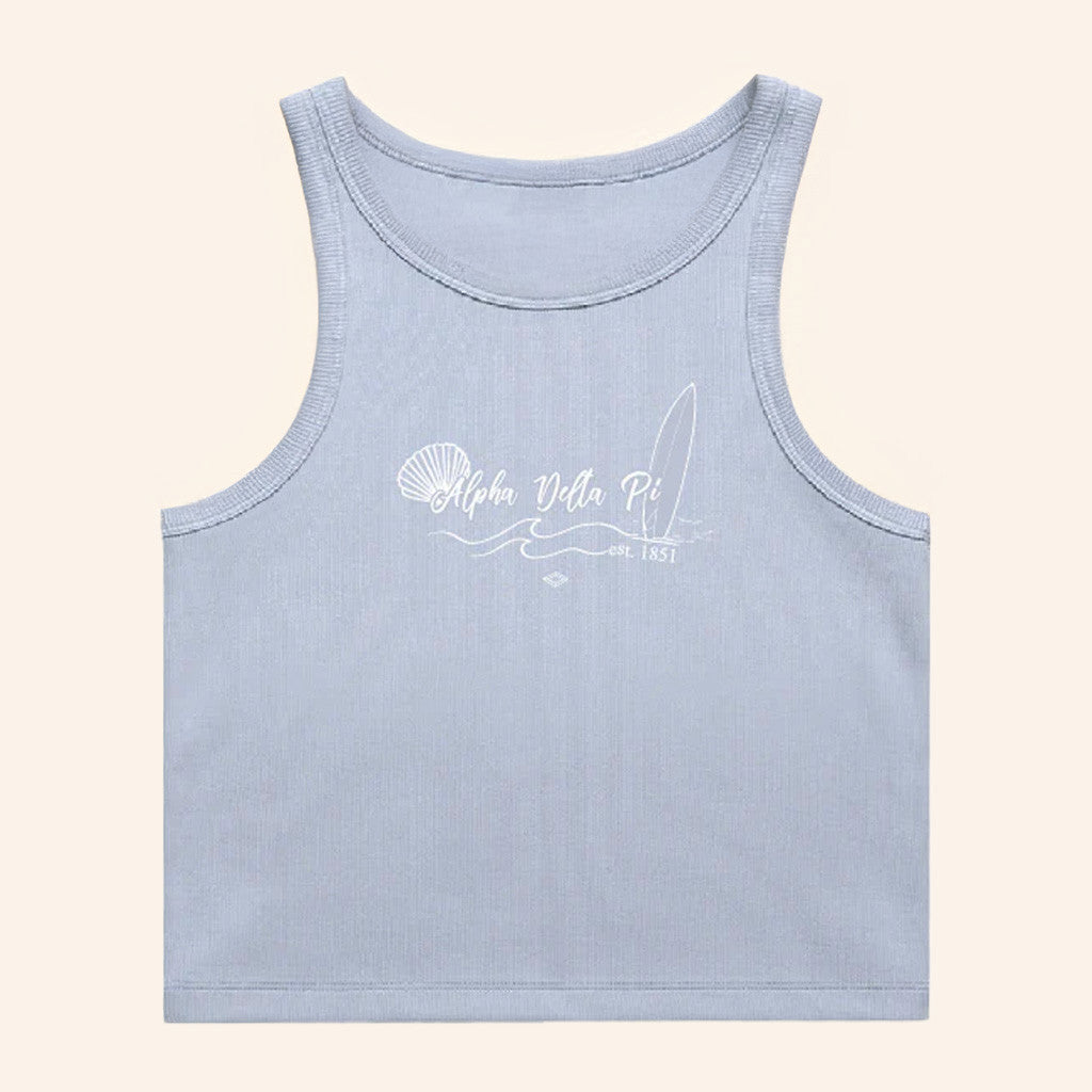 ADPI Merch Surfs Up Alpha Delta Pi Tank Gift Ideas For Girlfriend ADPI Merch Surfs Up Alpha Delta Pi Tank Gift Ideas For Girlfriend
