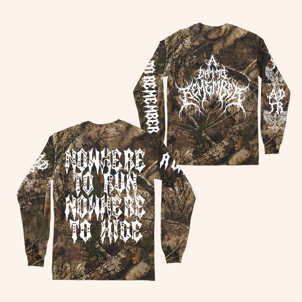 ADTR Merch Nowhere To Run Nowhere To Hide Long Sleeve Shirt Xmas Gift Ideas For Men ADTR Merch Nowhere To Run Nowhere To Hide Long Sleeve Shirt Xmas Gift Ideas For Men