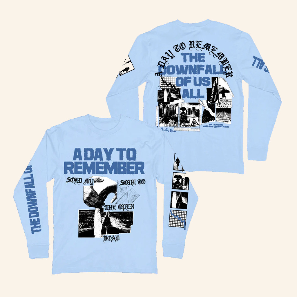 ADTR Merch The Downfall Of Us All Long Sleeve T-Shirt A Day To Remember Shirt Fans Gifts ADTR Merch The Downfall Of Us All Long Sleeve T-Shirt A Day To Remember Shirt Fans Gifts