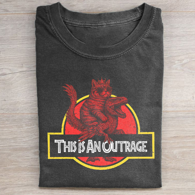 aDungeon Crawler Carl T-Shirt This Is Anoutrage Clothing Father Day Cat Gift