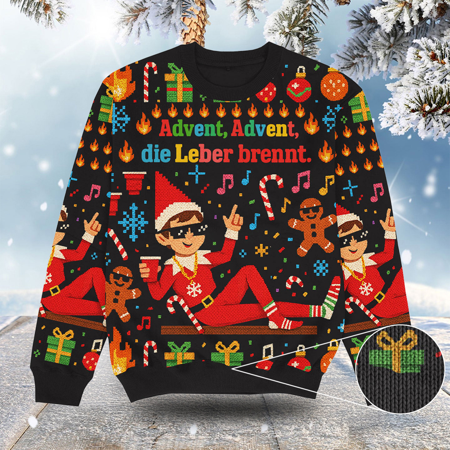 Advent Advent Christmas Ugly Sweater Funny Xmas Clothing Christmas Gift For Son