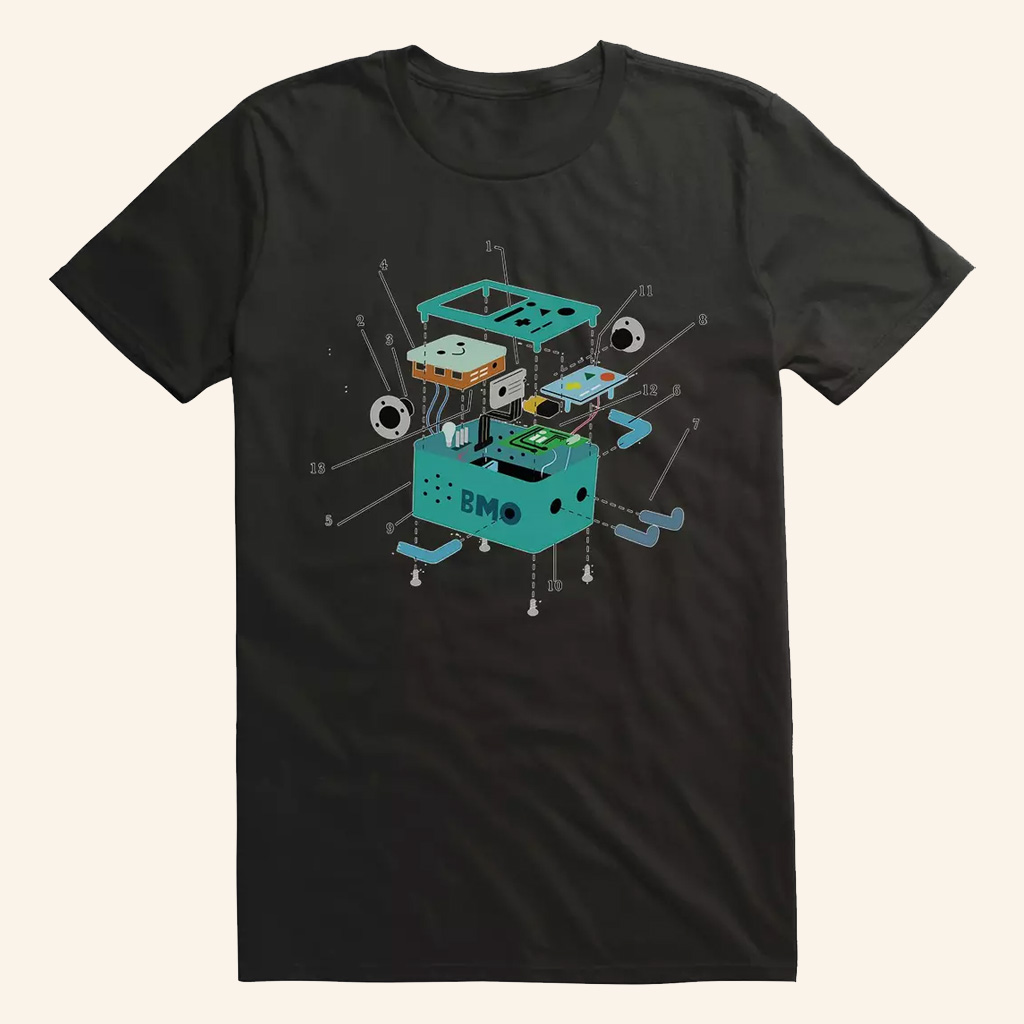 Adventure Time Merch BMO Manual T-Shirt Unique Gifts For Boyfriend