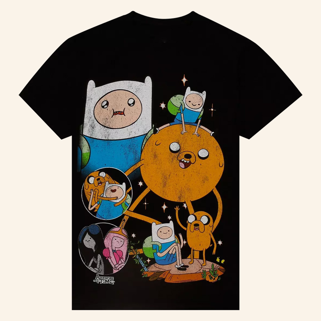 Adventure Time Merch Jake And Finn Collage T-Shirt Birthday Ideas For Son