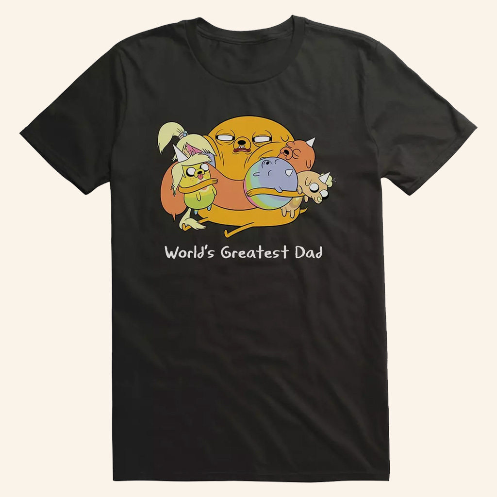 Adventure Time Merch World's Greatest Dad T-Shirt Great Gifts For Him