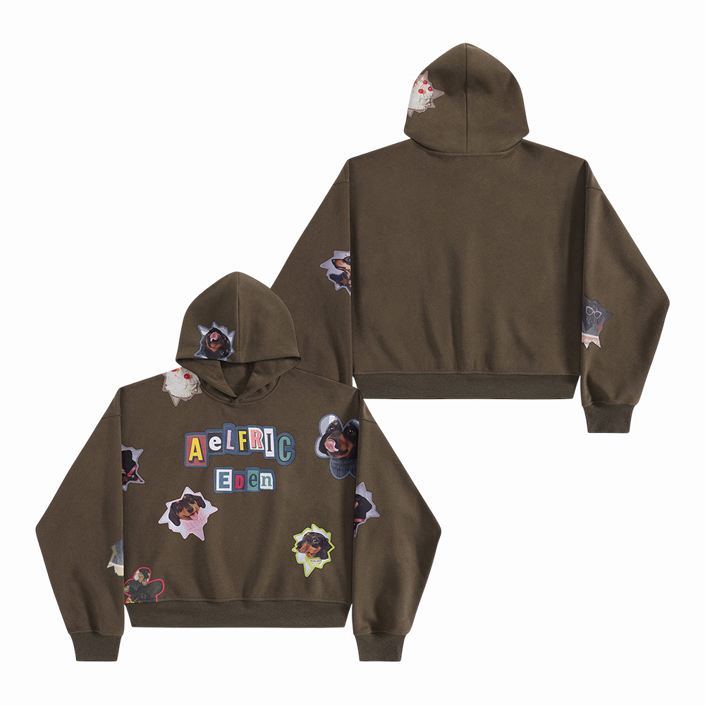 Aelfric Eden Dachshund Sticker Hoodie Aelfric Eden Clothing Present For Him