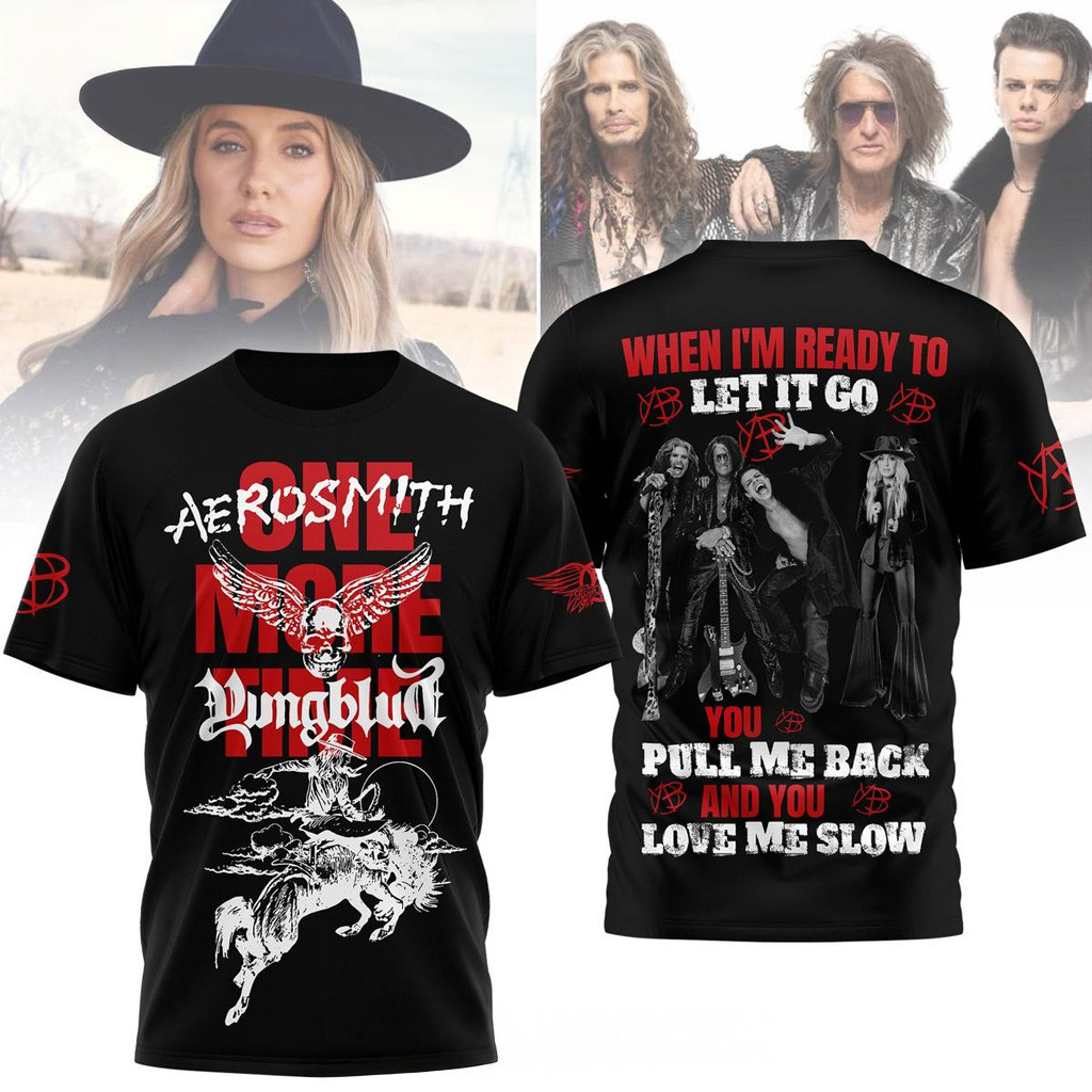 Aerosmith And Yungblud One More Time Shirt Fan Merch Best Gifts For Boyfriend