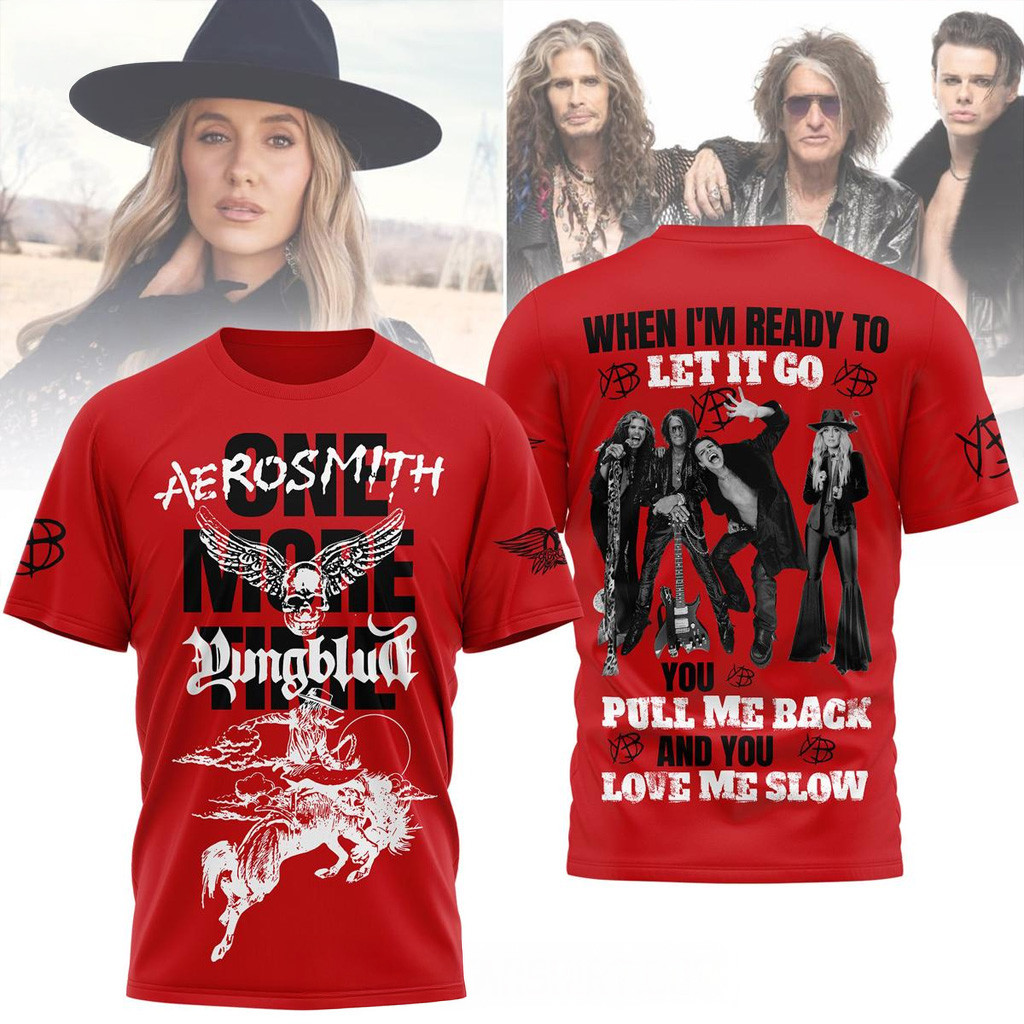 Aerosmith And Yungblud One More Time Shirt Fan Merch Gifts For Best Friends