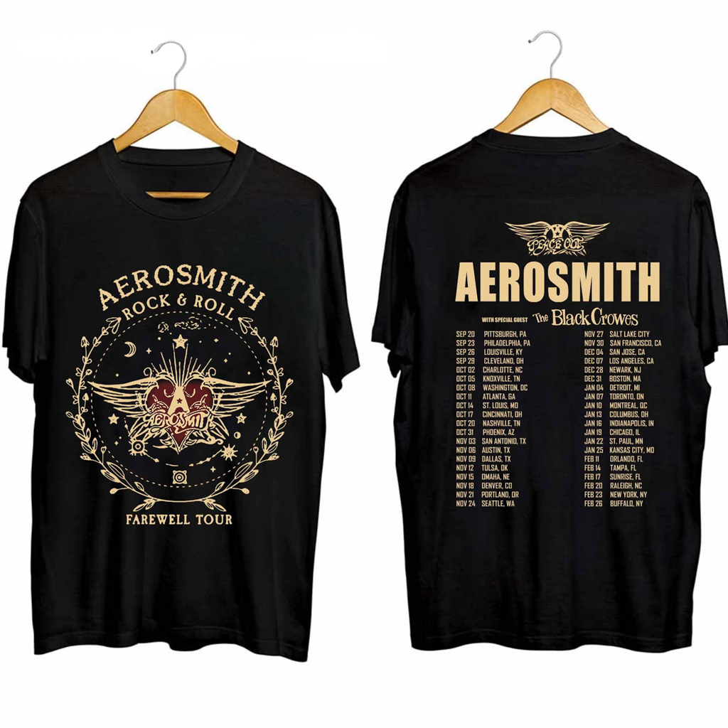 Aerosmith North American Farewell Tour Shirt Aerosmith Merch Best Gifts For Rock And Roll Fans