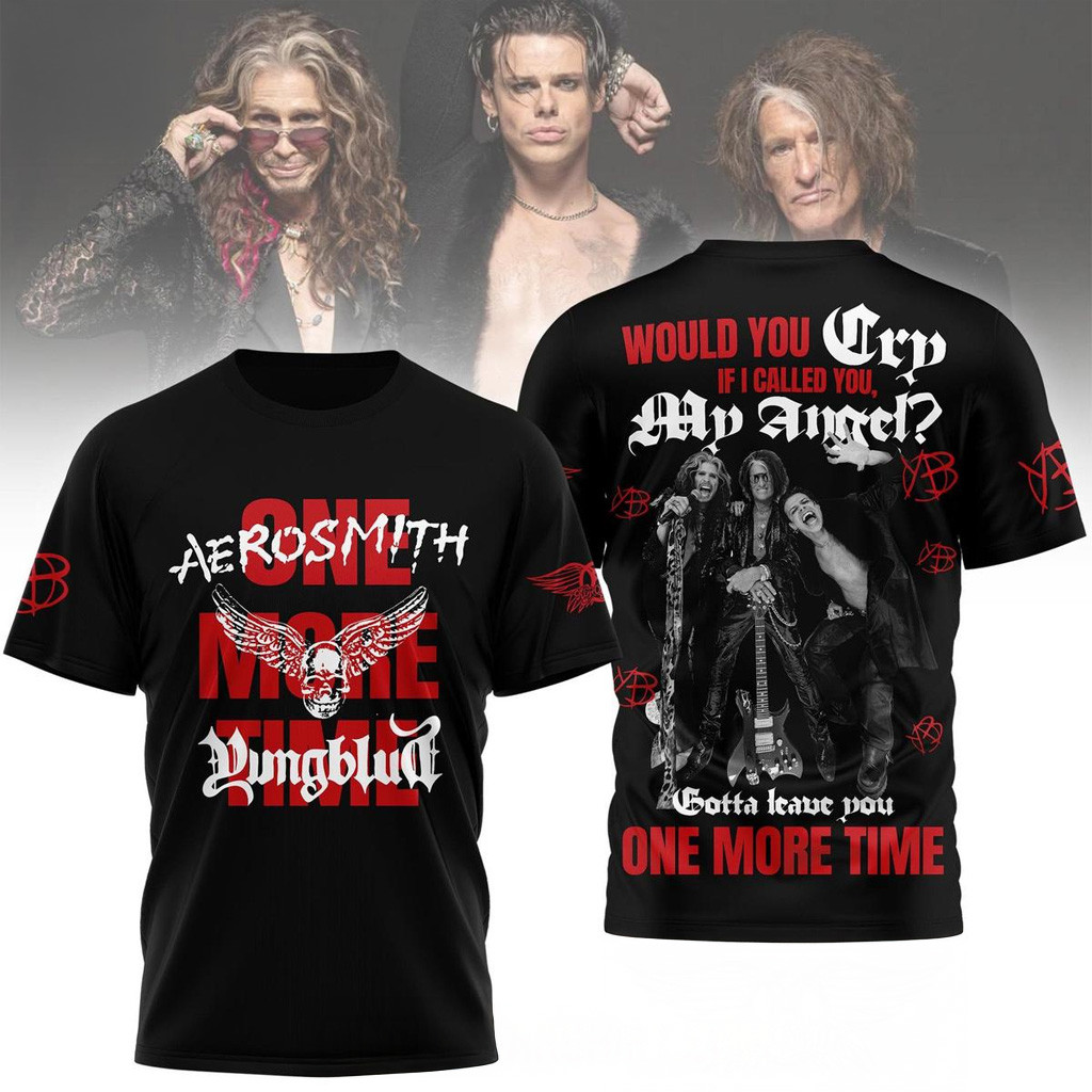 Aerosmith x Yungblud One More Time Shirt Fan Merch Gifts For Brother Aerosmith x Yungblud One More Time Shirt Fan Merch Gifts For Brother