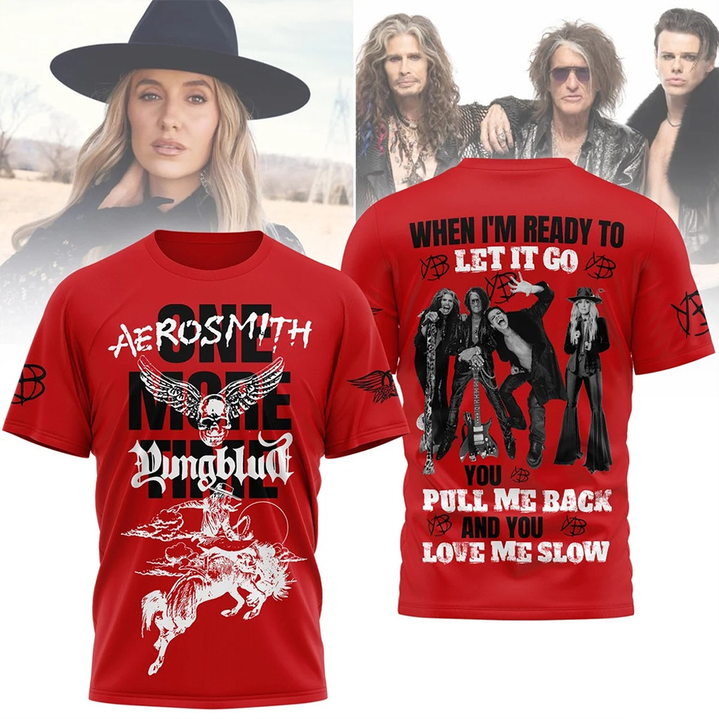Aerosmith X Yungblud One More Time T-Shirt Fan Merch Gifts For Friends