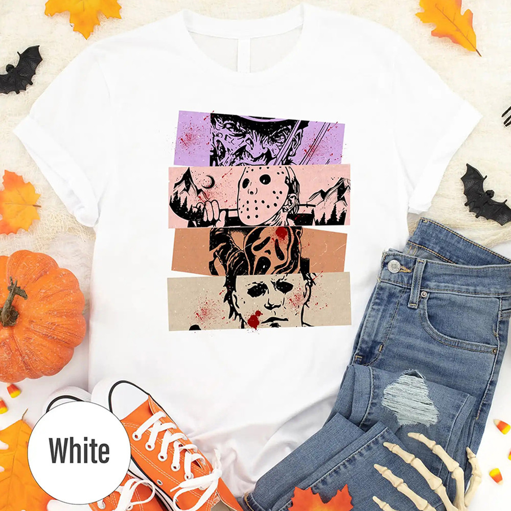 Aesthetic Killers Vibrant Halloween T-Shirt Gift Ideas For Fan
