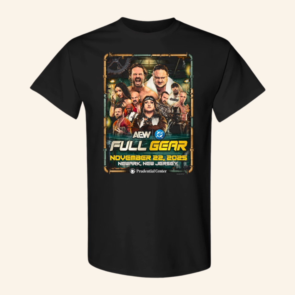 AEW Merch AEW Full Gear 2025 Poster T-Shirt Birthday Ideas For Dad AEW Merch AEW Full Gear 2025 Poster T-Shirt Birthday Ideas For Dad
