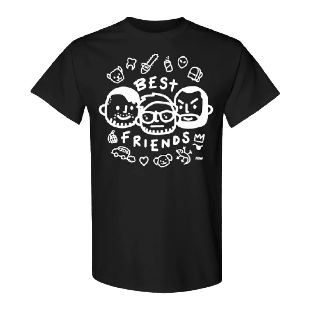 AEW Merch Best Friends And Orange Cassidy Doodle Shirt Gifts For Son In Law AEW Merch Best Friends And Orange Cassidy Doodle Shirt Gifts For Son In Law