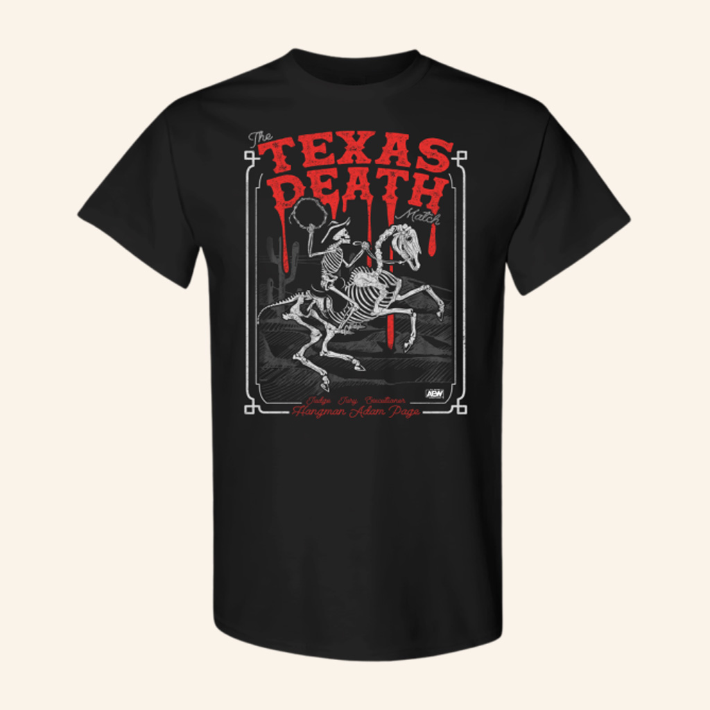 AEW Merch Hangman Adam Page Shirt The Texas Death Match T-Shirt Gifts For Dad