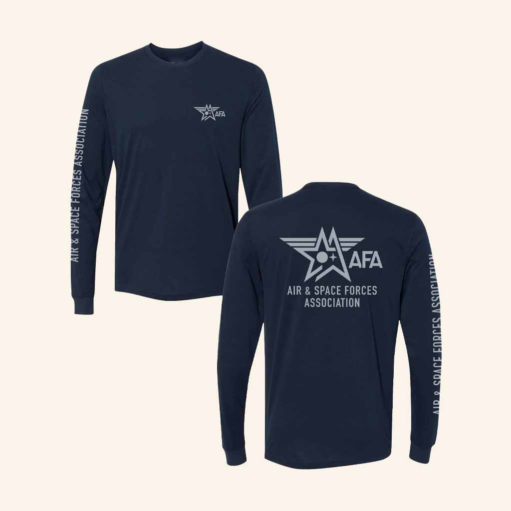 AFA Merch Air And Space Forces Association Long Sleeve Shirt Good Christmas Gifts For Men AFA Merch Air And Space Forces Association Long Sleeve Shirt Good Christmas Gifts For Men