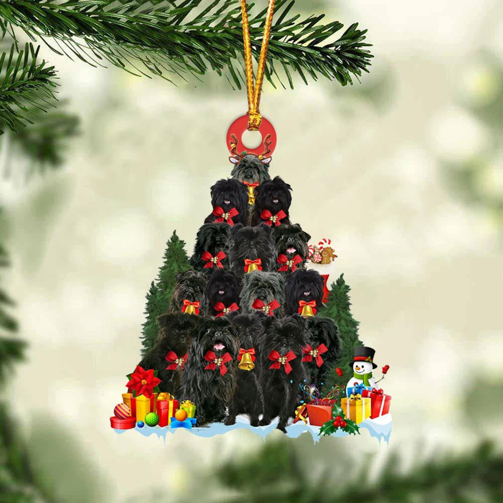 Affenpinscher Dog Christmas Tree Ornament Dog Gifts Acrylic Ornament