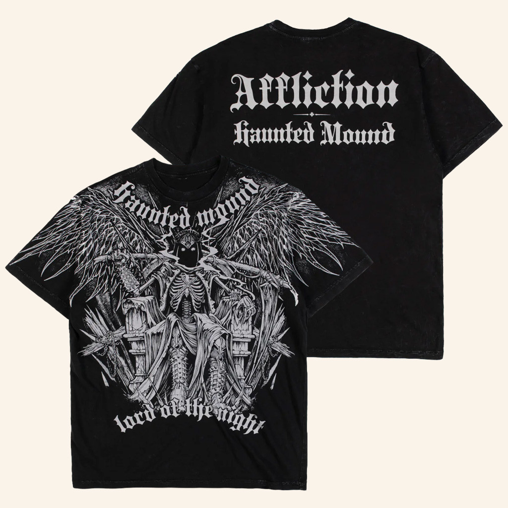 Affliction X Haunted Mound Merch HM King Reaper T-Shirt Lord Of The Night Shirt Fan Gifts