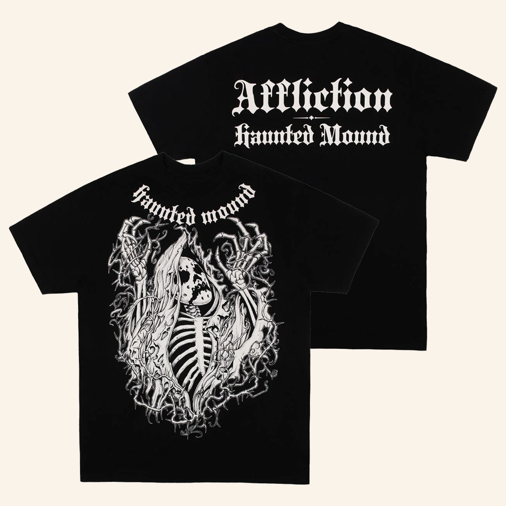 Affliction X Haunted Mound Merch HM Slaughter T-Shirt  Gift Ideas For Hip Hop Lovers