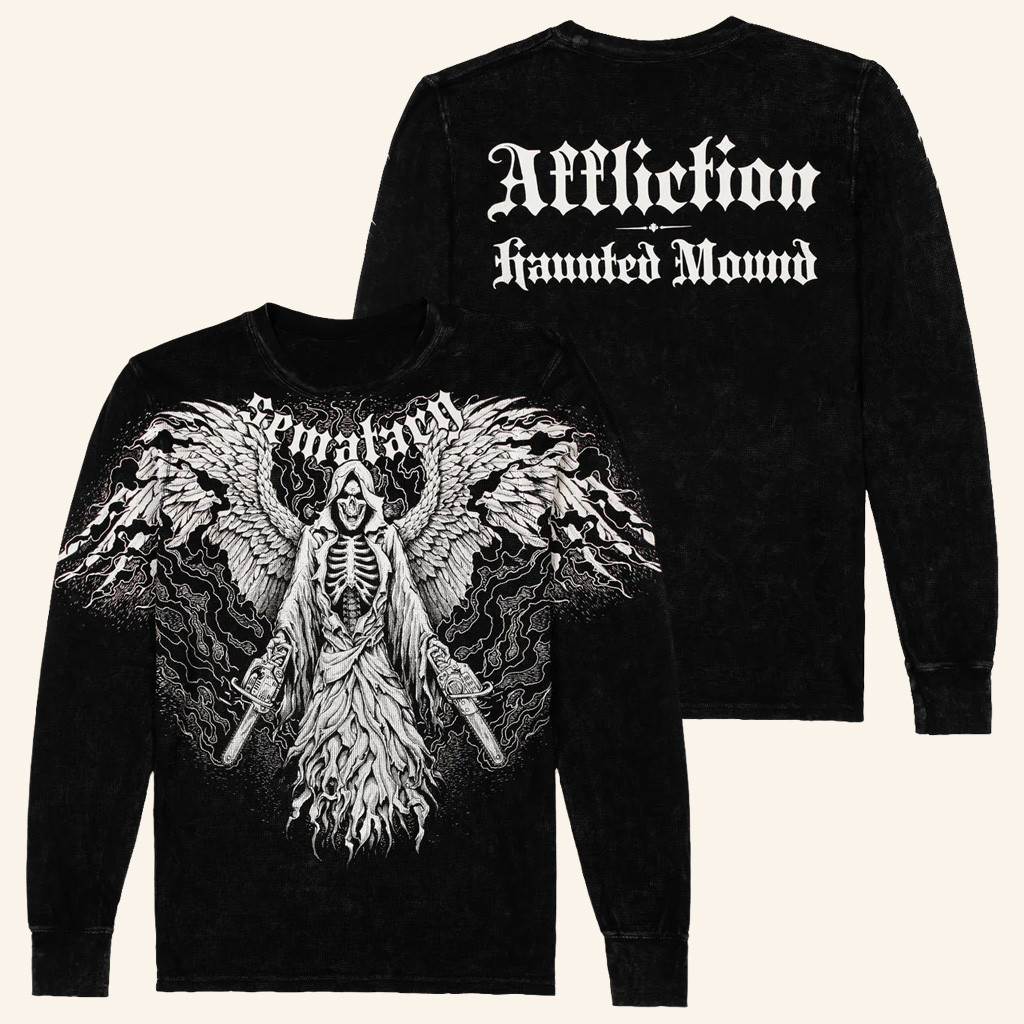 Affliction X Haunted Mound Merch Sematary Massacre Long Sleeve Shirt Gifts Ideas For Him