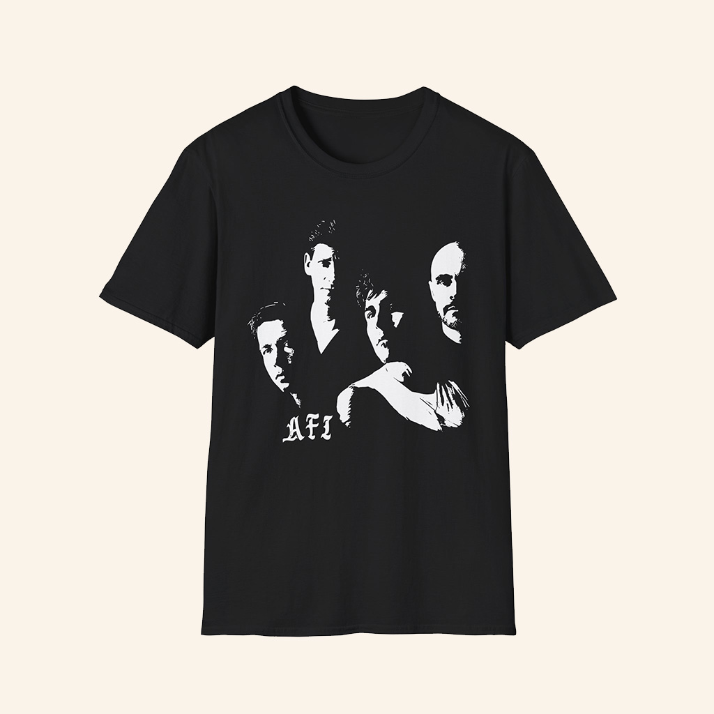 AFI Merch AFI Tour Black T-Shirt Gift Ideas For Rock Music Lovers