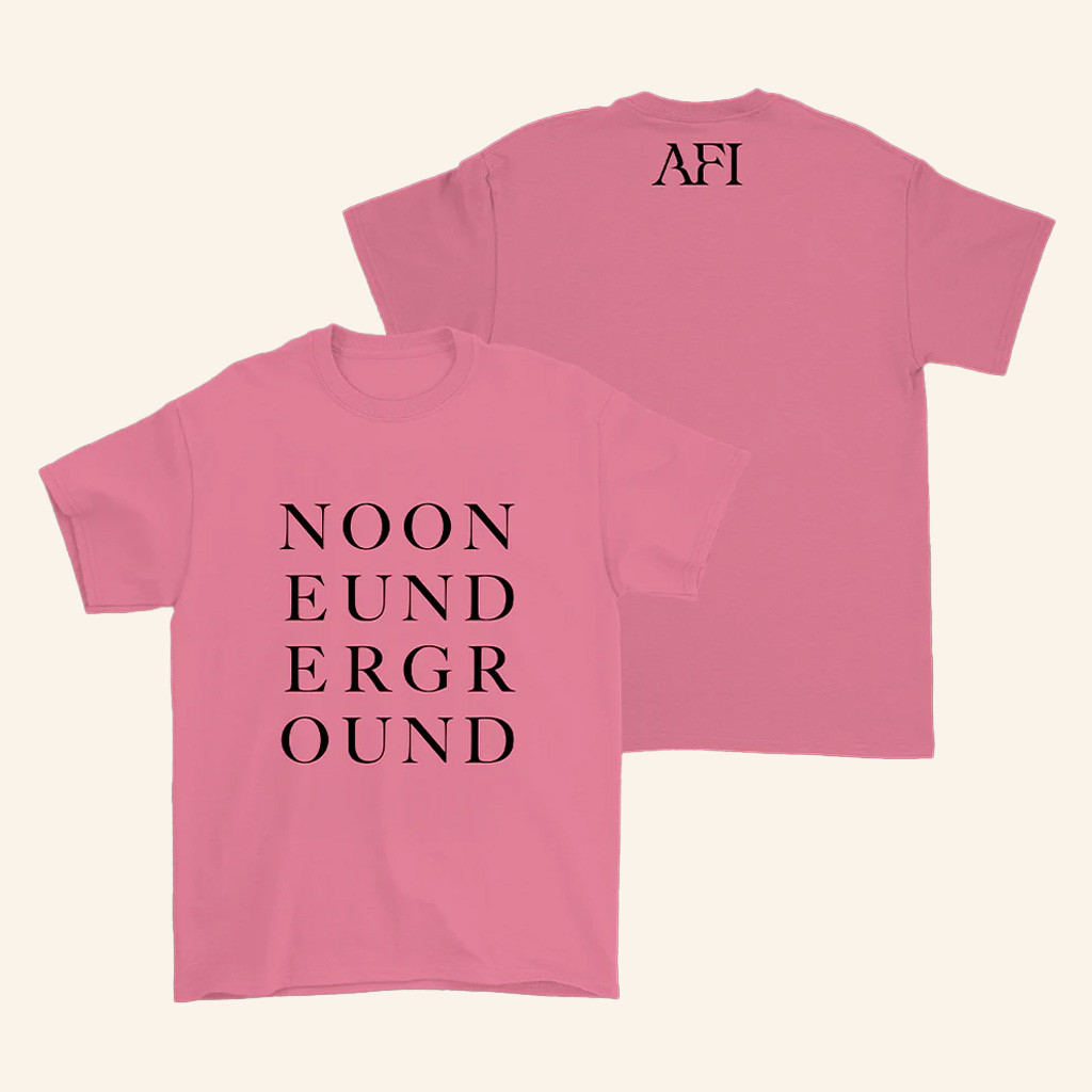 AFI Merch Noone Underground T-Shirt Gift Ideas For Girlfriend