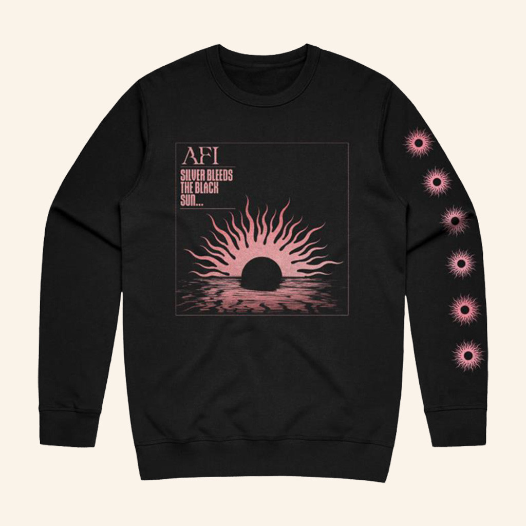 AFI Merch Silver Bleeds The Black Sun Long Sleeve Shirt Best Gift For Her AFI Merch Silver Bleeds The Black Sun Long Sleeve Shirt Best Gift For Her