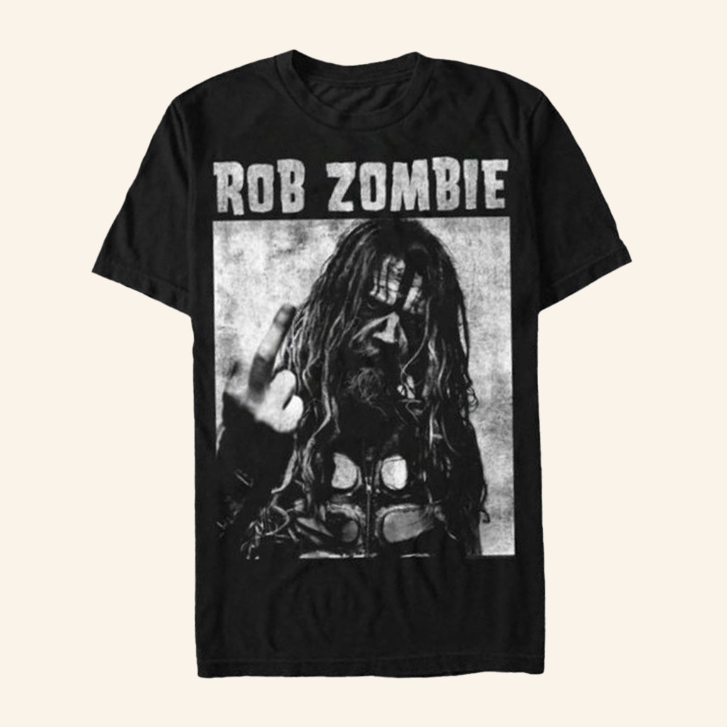 AFM Records Merch Rob Zombie Middle Finger T-Shirt Unique Gifts For Husband AFM Records Merch Rob Zombie Middle Finger T-Shirt Unique Gifts For Husband