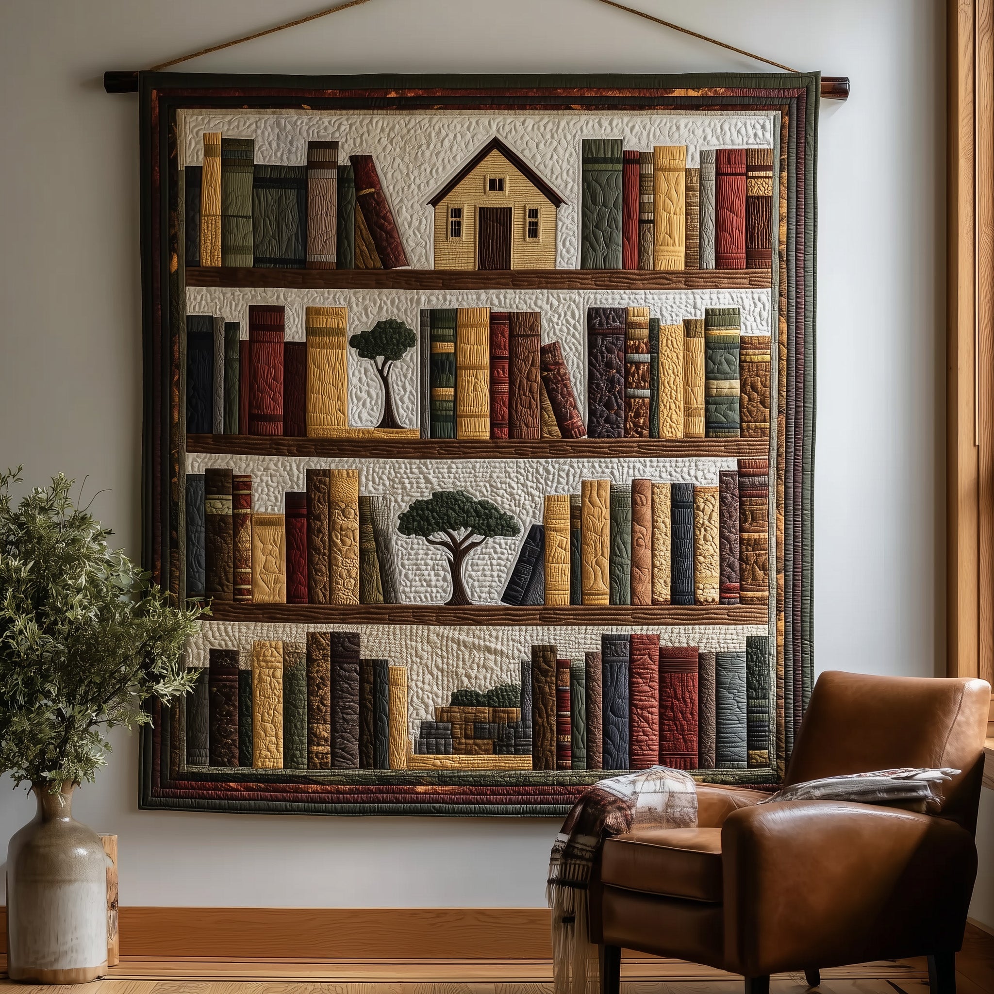 Africa Bookshelf Safari Theme Quilted Blanket Best Gifts For Book Lovers