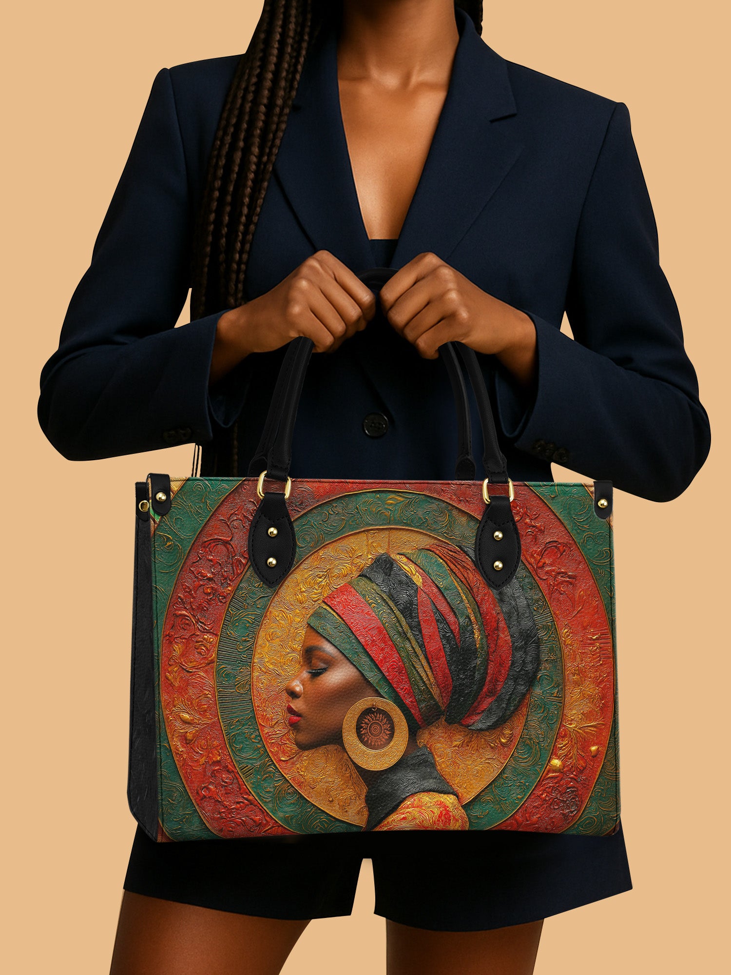 Africa Queen Eternal Orbit Leather Bag African American Bag Native American Gifts For Her
