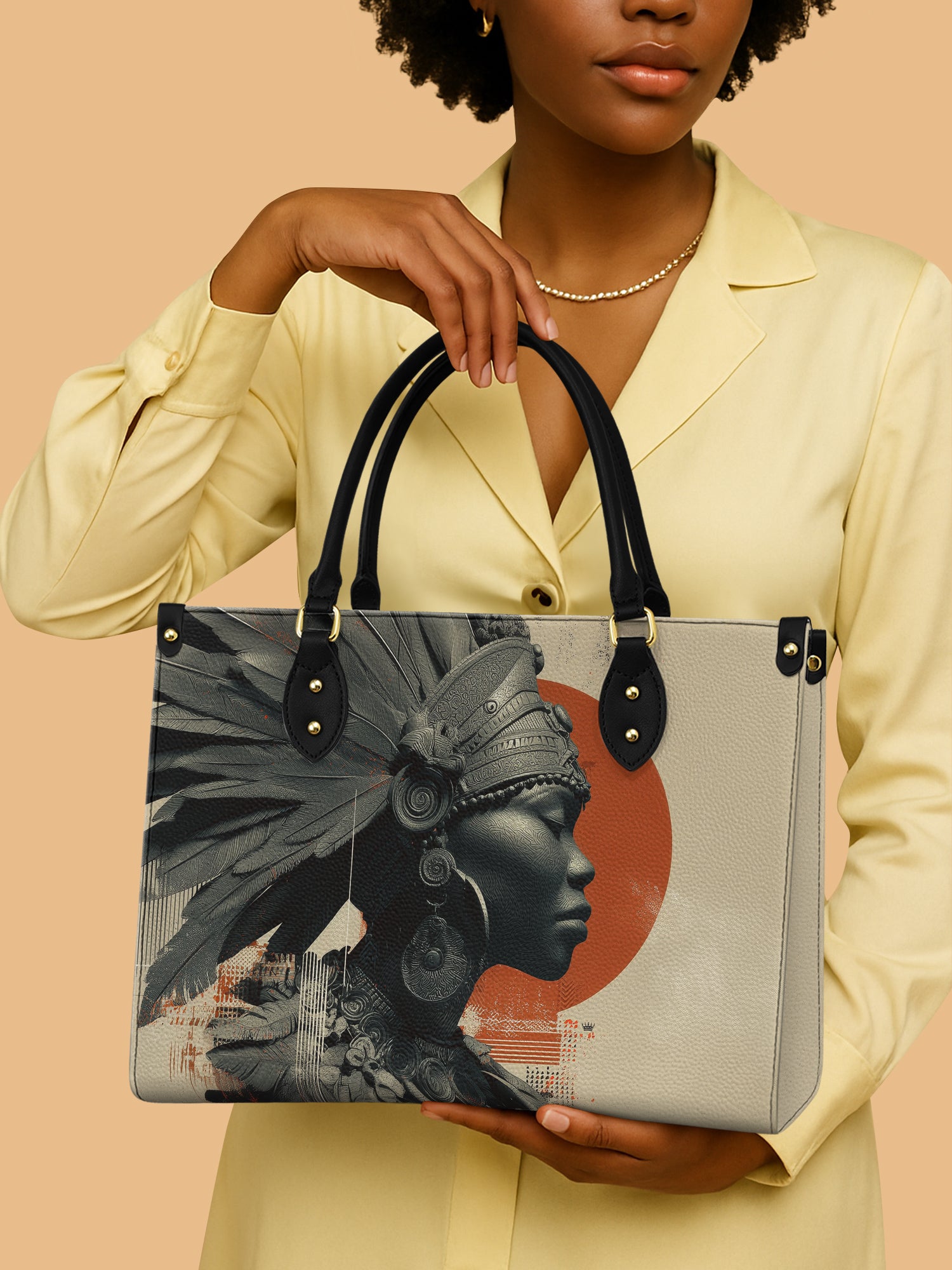 African Aboriginal Zulu Warrior Leather Bag African Art Bag Native American Presents