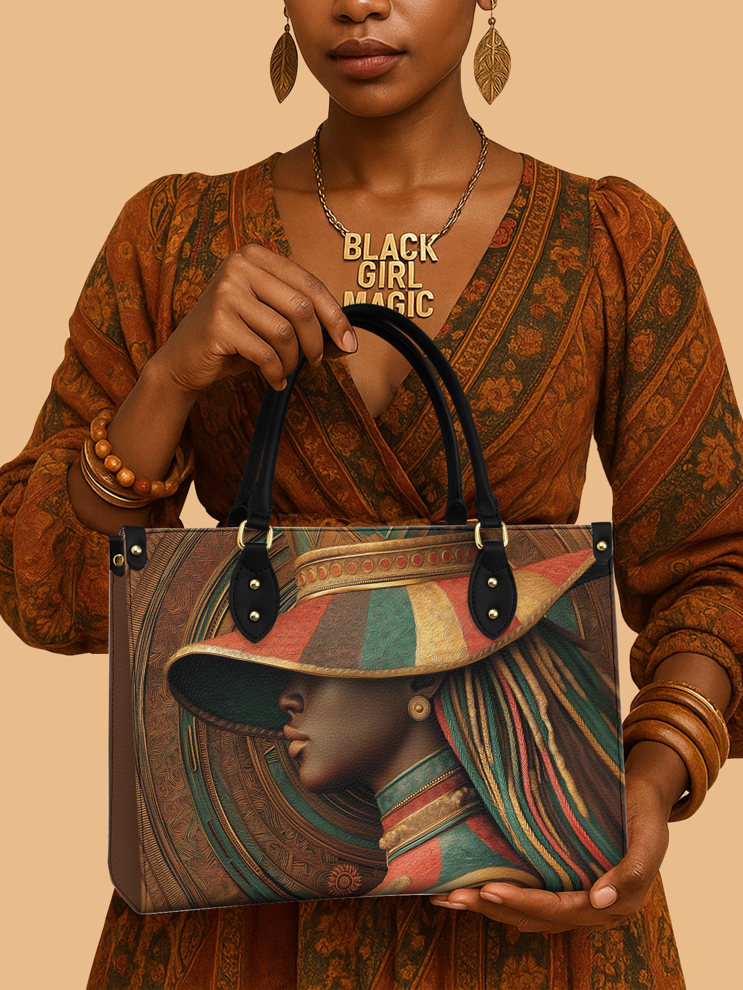 African Cowgirl Leather Bag African American Bag Black Woman Gifts For Cowgirl Lovers