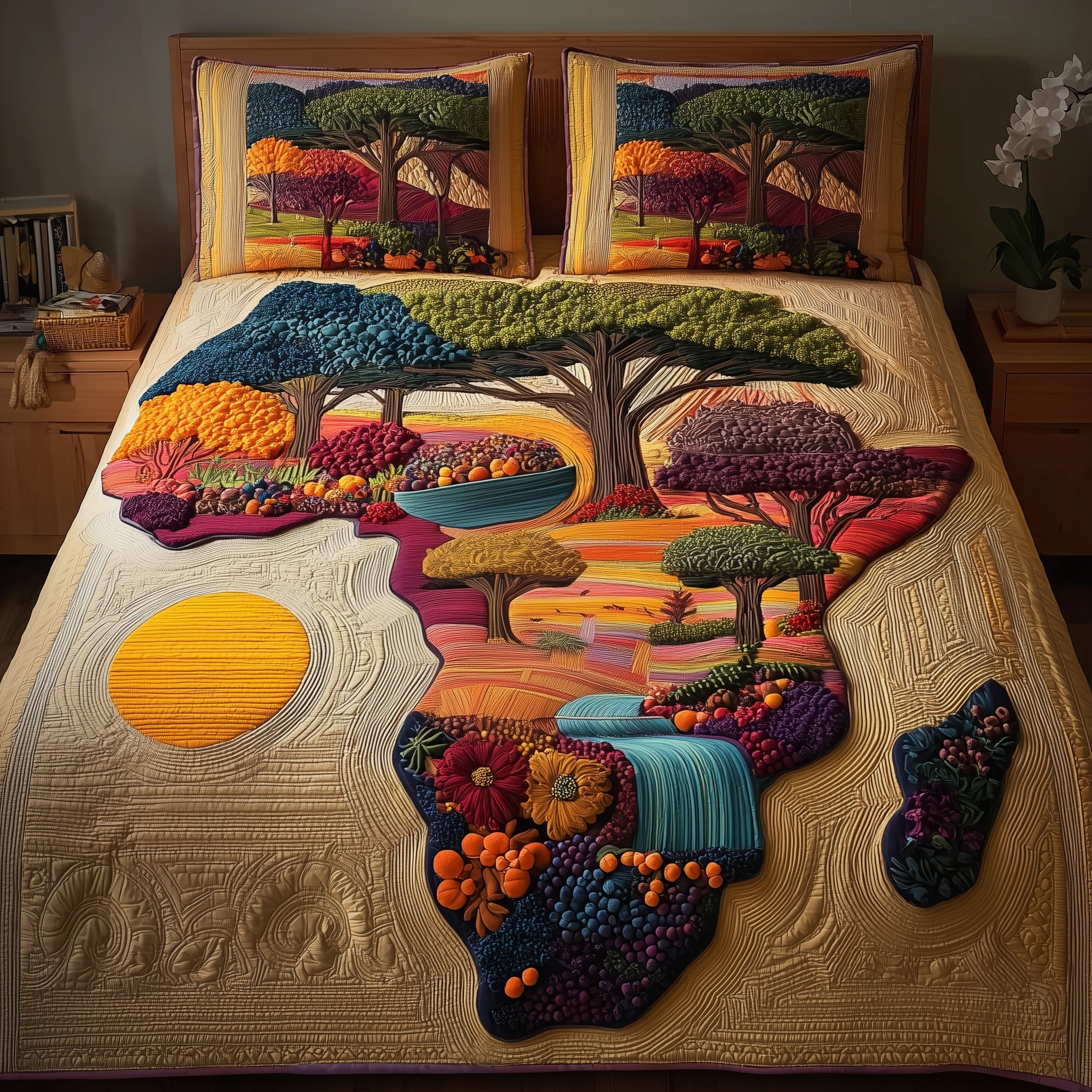 African Dream Quilted Bedding Set All-Season